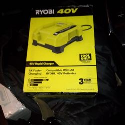  Ryobi 40 Volt Rapid Charger