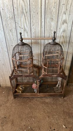 Antique Double Dome Bird Cage