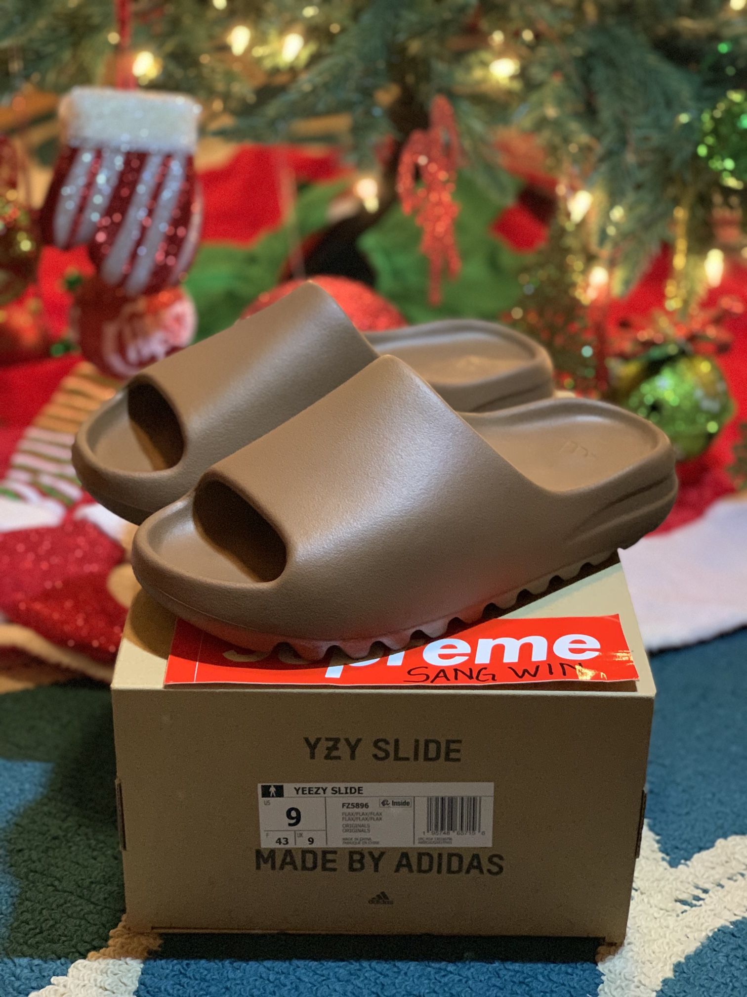 Yeezy Slide Flax Men Size 9