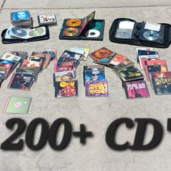 Amazing Music Collection 200+ CD's Hip-Hop, Rock, Etc!