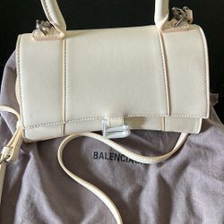 Balenciaga Hourglass Satin Small Bag