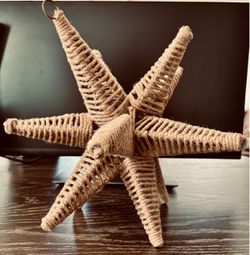 Jute Rope Star-shaped Home Decor .