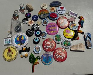 Lot Of Pins & Magnets Vintage