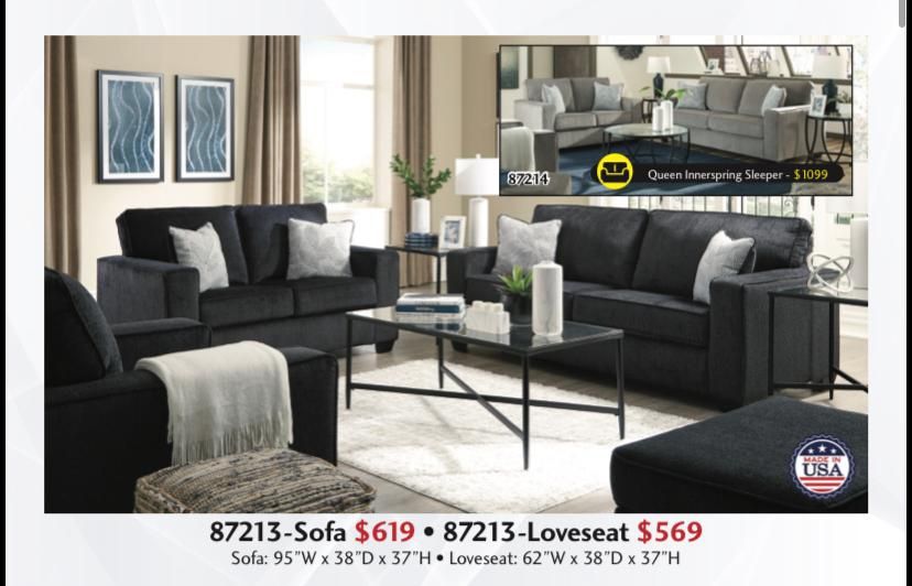 Brand New Sofa And Love Seat In Stock Fast Deliver Y