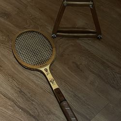 Rare Vintage Wilson Famous Player Series Jack Kramer Cup Tennis Racket With Holder