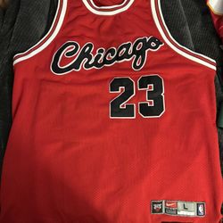Authentic 1984 Michael Jordan Jersey (Large)  Authentic Dennis Rodman Jersey (XL)