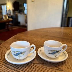 Set Of 2 Wedgwood & Barlaston of Etruria Peter Rabbit Mini Cup And Saucer