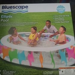 Kids Oval 7 ft X6 Inflatable  Pool