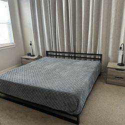 Black King Bed Frame 