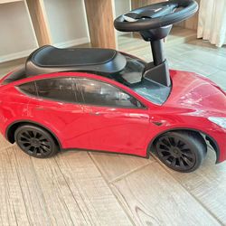 Kids Ride-On Push Car (Tesla Style) – Great Condition