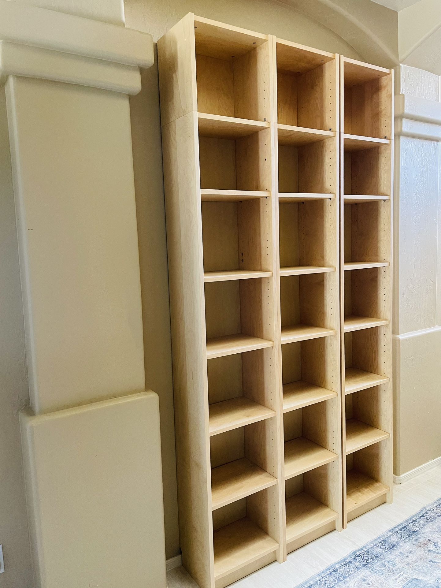 7 Bookshelves Available