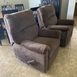 2 Chair Recliner Set 