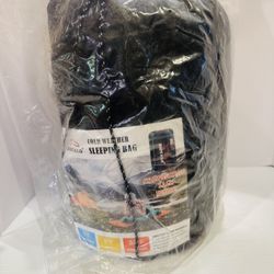 0 degree Adult Winter Cold Weather Sleeping Bag For Camping w. Compression Sack New