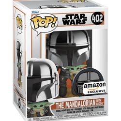 Funko Pop Vinyl Figure. Star Wars The Mandalorian Amazon Excluse.
