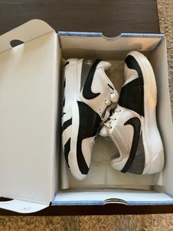 Nike Ja 1 Scratch 2.0 Basketball Shoes White/Black Men’s Size 7.5 FQ4796-101