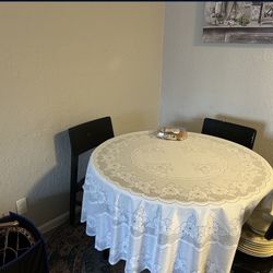 Dining table with four chairs