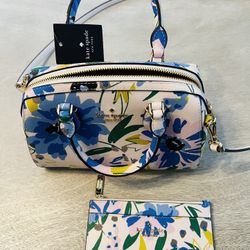 Kate Spade Madison Festival Floral Duffle And Wallet Set