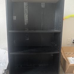 Black Adjustable Bookshelf / Storage Shelf