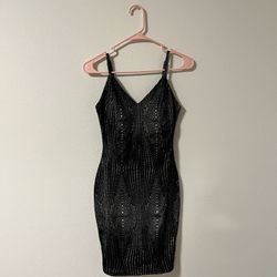 Black/Grey Cocktail Dress