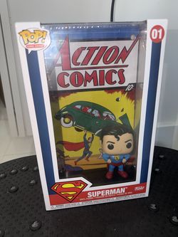 Funko Pop! Comic Covers Superman Action Comics #1 #01 Vinyl Figurine Collectible