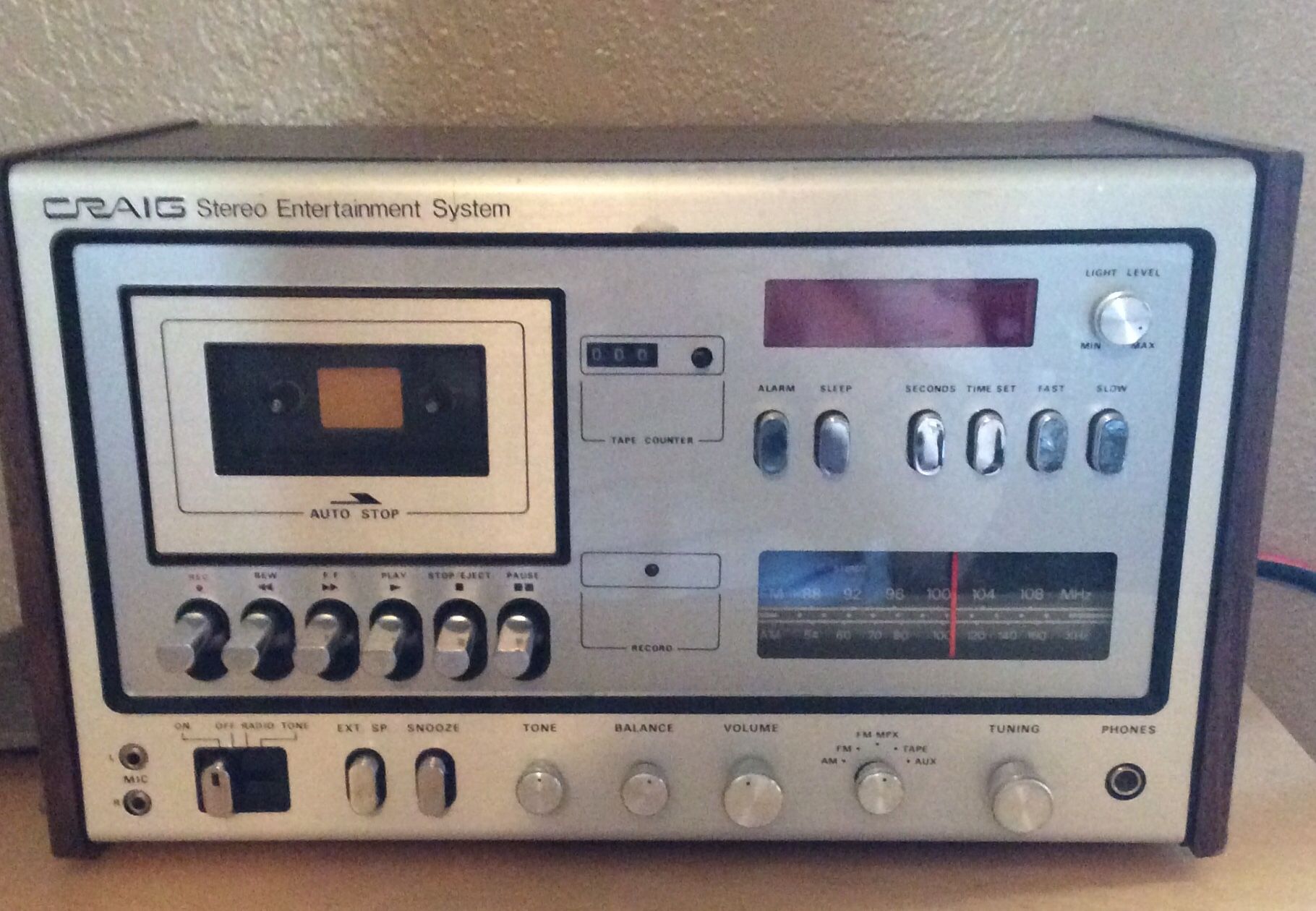 Vintage Craig stereo/entertainment system