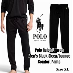 Polo Ralph Lauren Black Sleep/Lounge Comfort Pants Men's XL NWT 