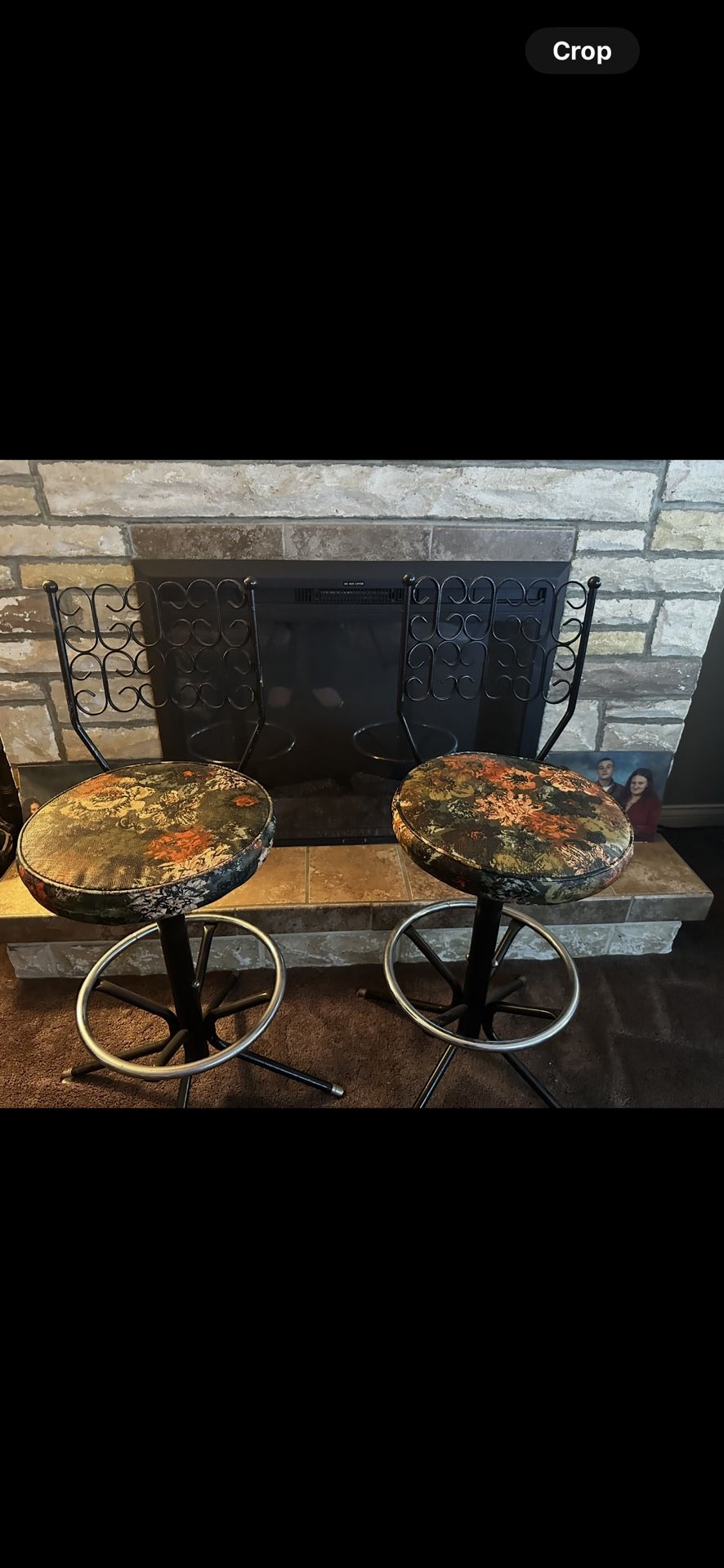 vintage cast iron bar stools
