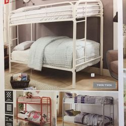 Twin Bunkbed Solid Metal Frame New In The Box