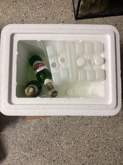 Free personal cooler and reusable ice