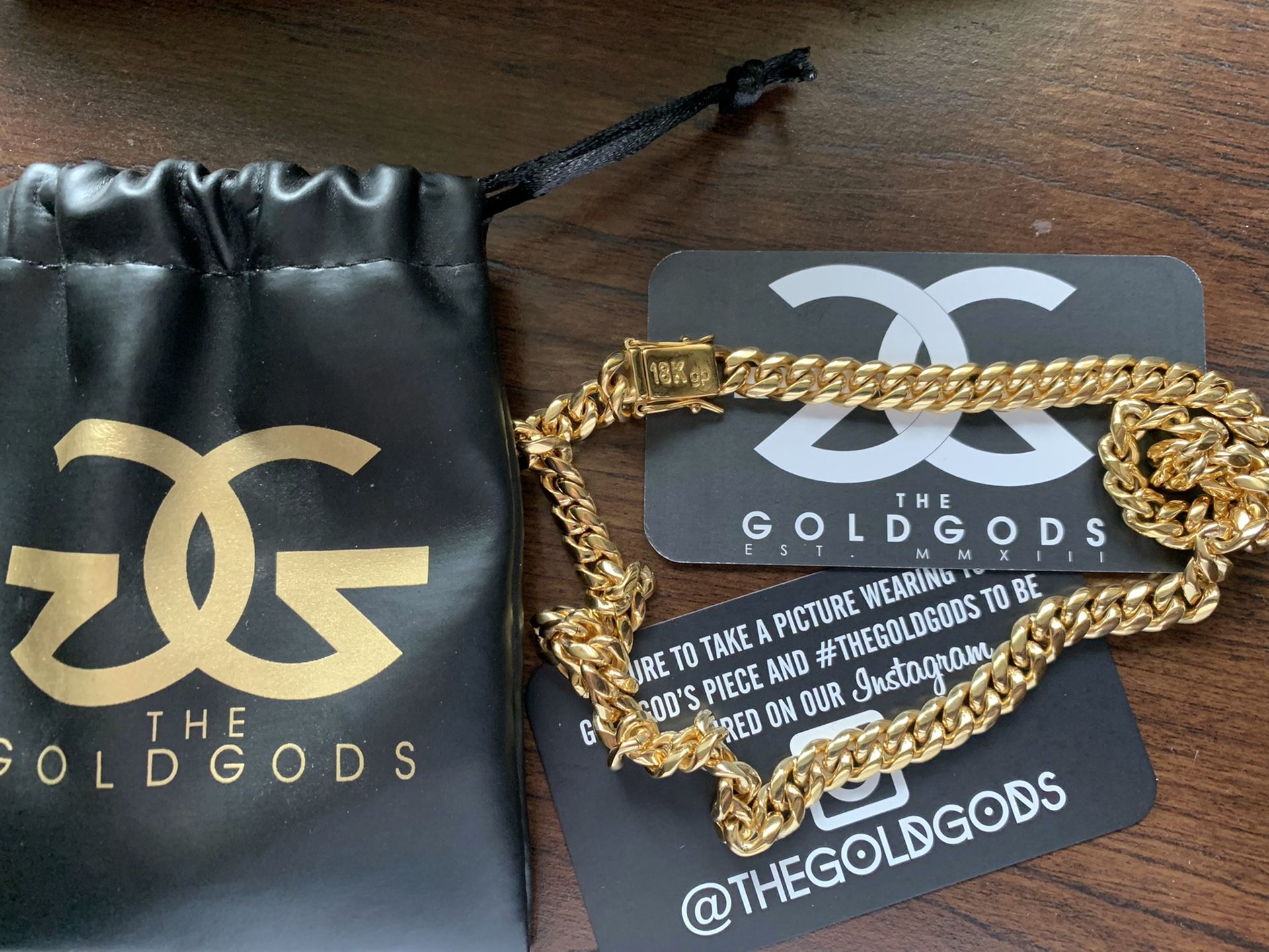 18k gold plated chain