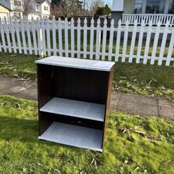 Free Bookshelf, Has One Shelf And Holders For An Additional