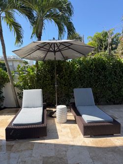 Outdoor Chaise Lounge Set of 4 table and dining chairs set of 6