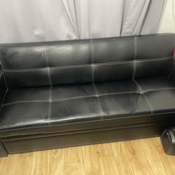 Faux Leather 3 Way Click Clack Couch