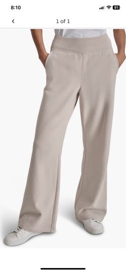 Dkny Women's Wide-Leg Pants in Light Beige Size XS