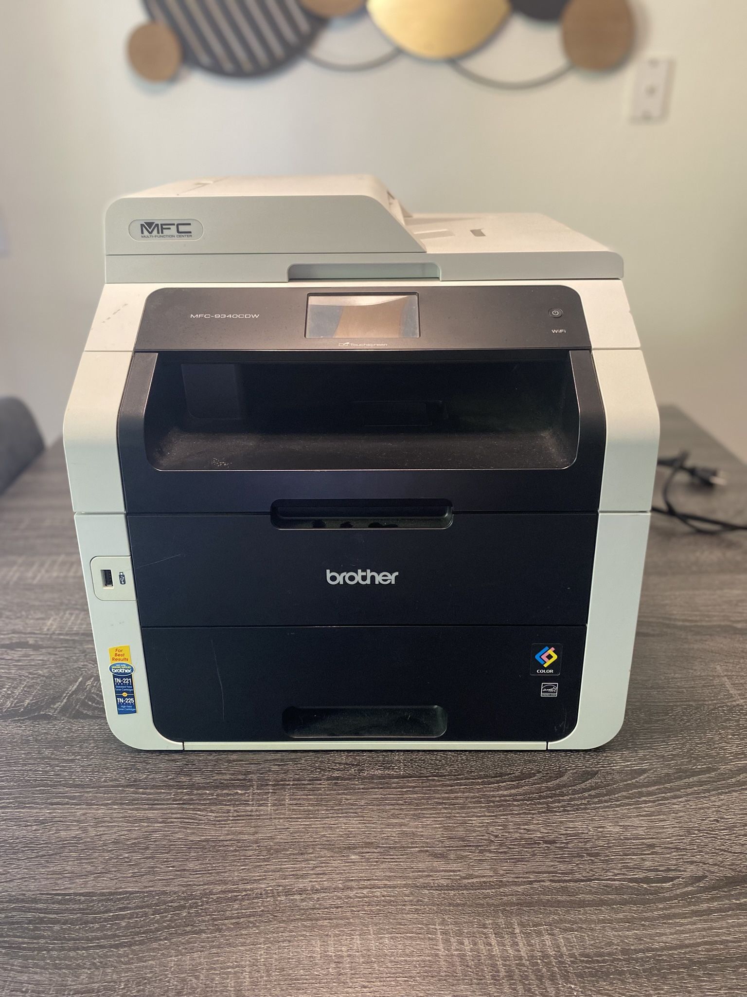 Like-new Brother MFC-9340CDW all-in-one color laser printer
