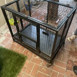 Dog cage house