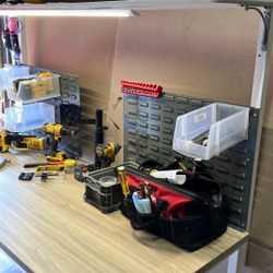 Metal Work Station.  72”x30x34 Height.  