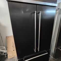 42" KITCHENAID BUILT IN FRENCH DOOR BLACK STAINLESS 