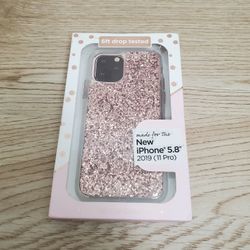 NEW Pink/Rose Gold Sparkle Glitter iPhone 11 PRO Phone Case