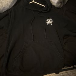 black anti social  club hoodie 