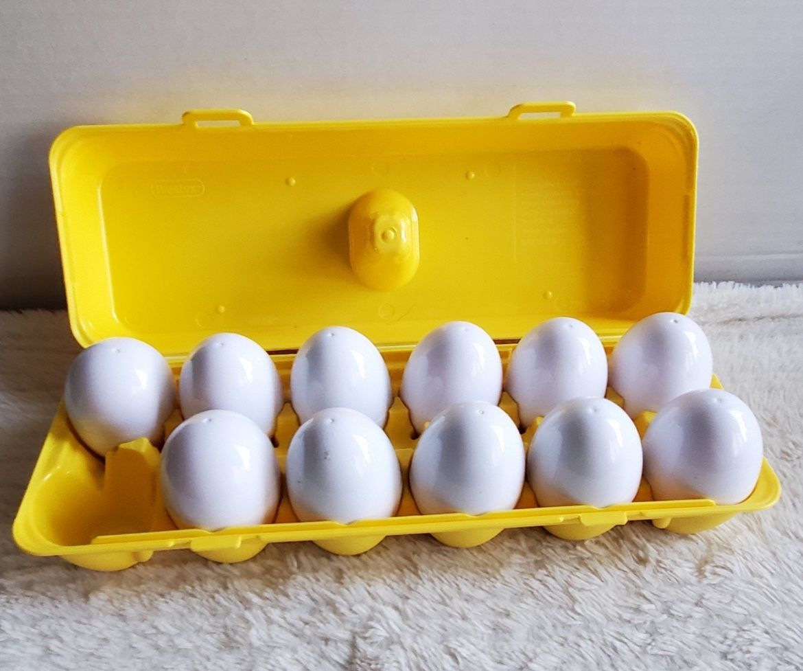 PREXTEX My First Find and Match Easter Matching Eggs with Yellow Eggs Holder