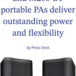 Harbinger M100-BT powered PA W Speakers 