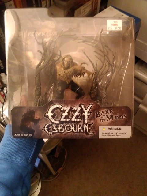McFarland Toys Action Figure Of Ozzy Osbourne 's Classic Bark Of The Moon Album Cover. Package Is New And Never Open.