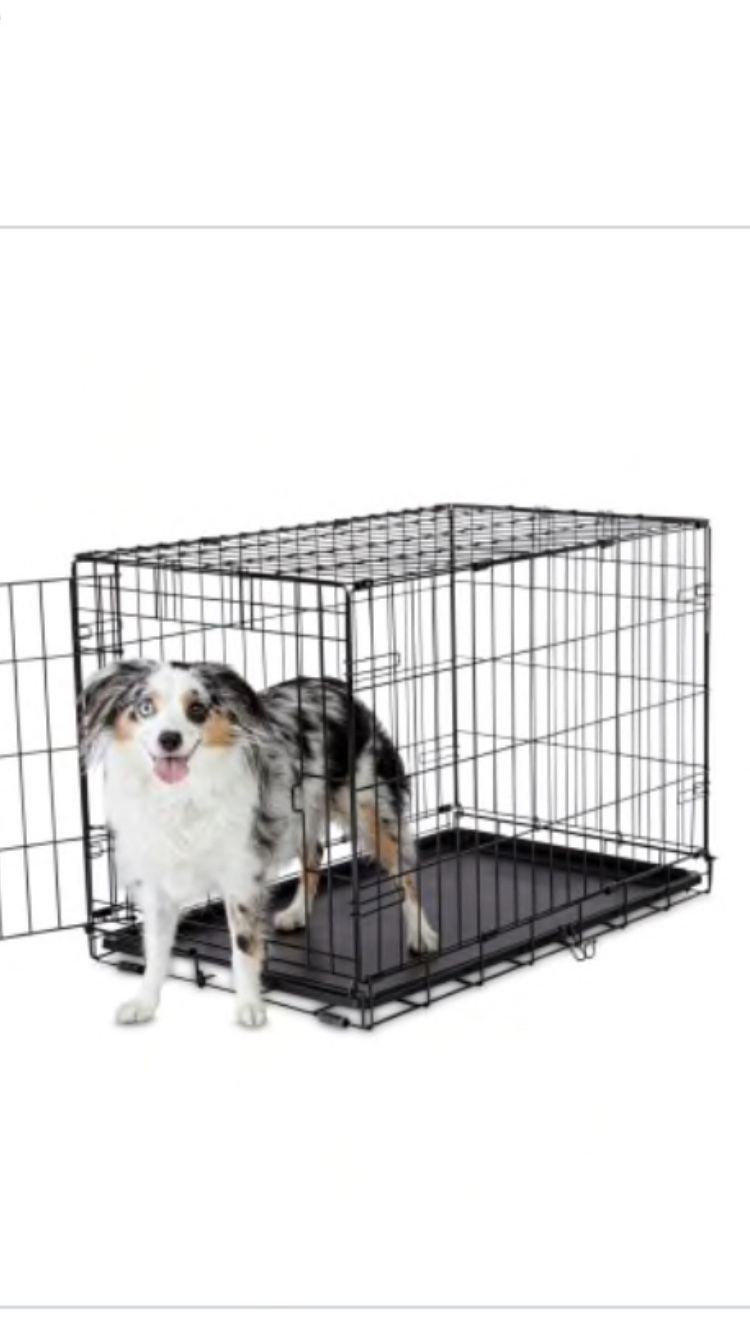 Black Metal Dog Crate/Cage 30 X 19