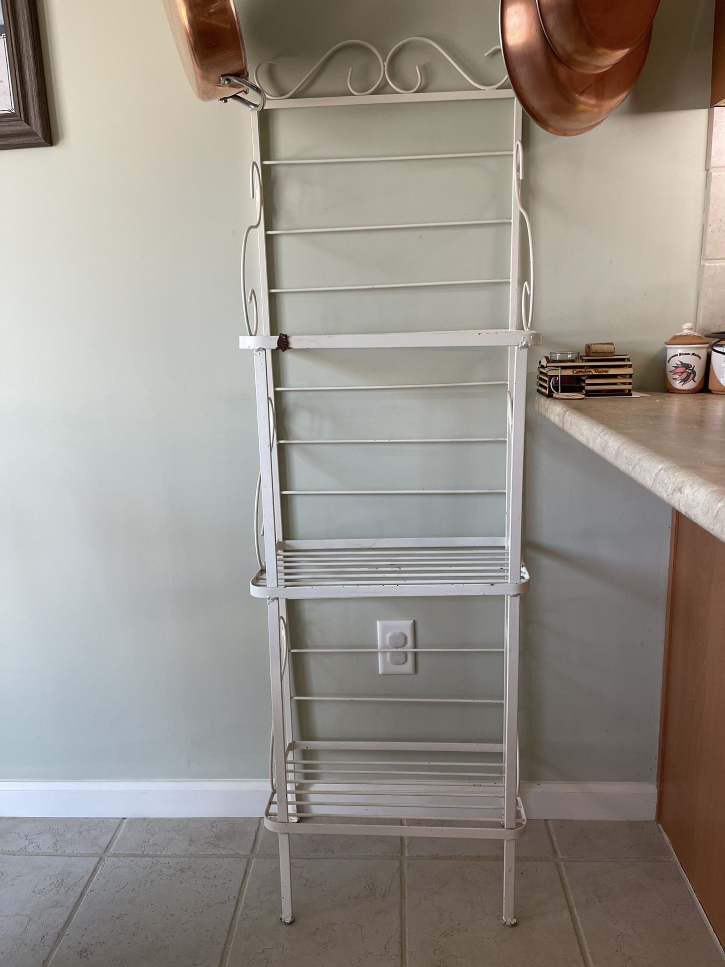 Antique Iron Shelf Unit