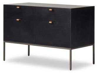 New Four Hands Trey 4-Drawer Filing Cabinet – $1,399 Retail – Delivery Available
