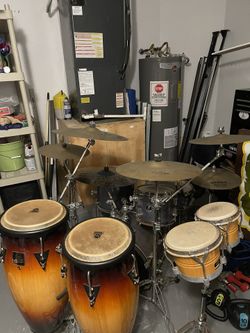 Sonar Drum Set & Bongos- Congas have been sold