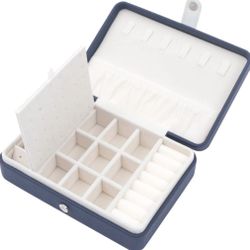 Small Jewelry Box Travel Jewelry Case Portable Jewelry Organizer Storage Holder 
