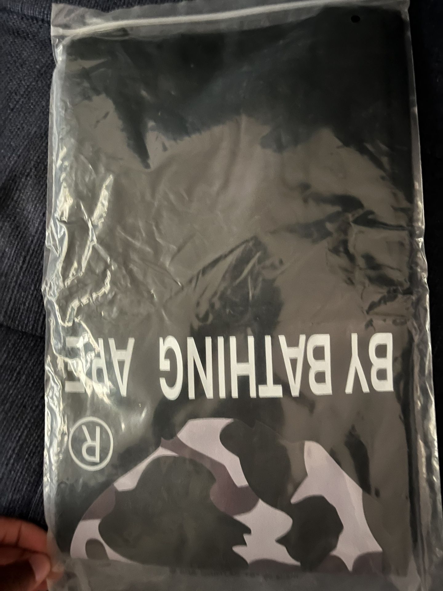 bape shirt grey camo