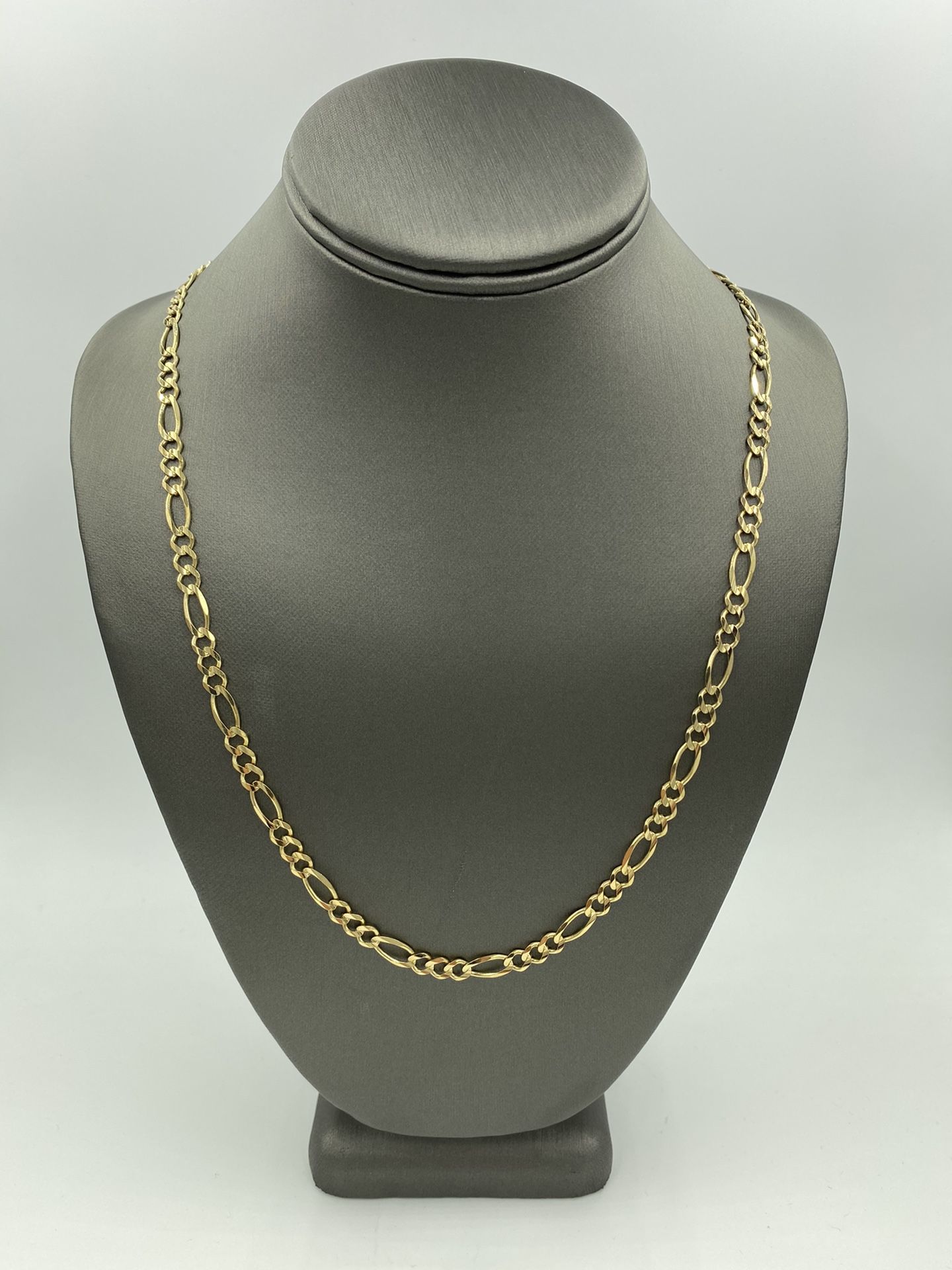 14KT YELLOW GOLD FIGARO LINK CHAIN